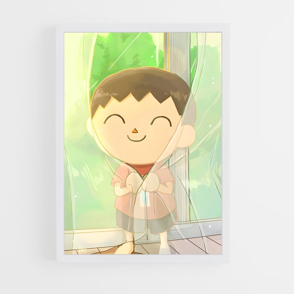 Poster Villager nintendo – affiche Animal Crossing (vue 3)